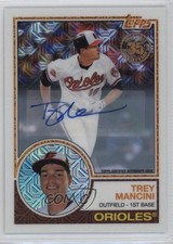 2018 Topps Silver Pack 1983 Design Chrome Series 1 51/99 Trey Mancini Auto 1pi0