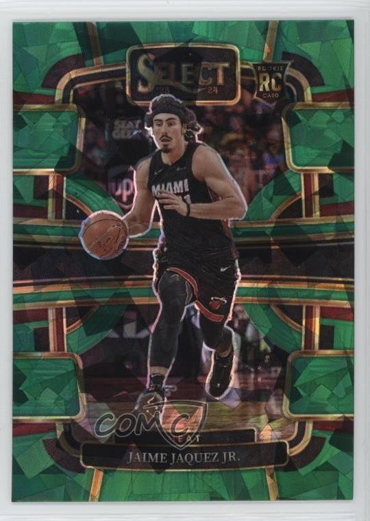 2023-24 Panini Select Concourse Green Ice Prizm Jaime Jaquez Jr #100 1js1