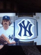 2003 Upper Deck Sweet Spot Classic - Souvenir Logo Patch Catfish Hunter #P-CH2 