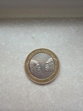 Rare Charles Darwin 1809-2009 Anniversary £2 Pound silver and gold Coin