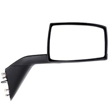 Truck Hood Towing Mirrors 2004-2016 for Volvo VNL VN Manual Black Pair