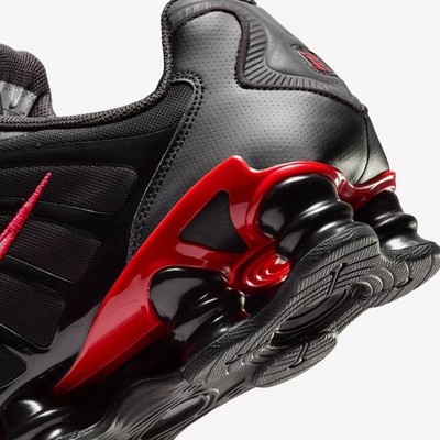 Size 9.5 - Nike Shox TL Black University Red for sale online | eBay
