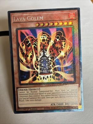 Yu-Gi-Oh! Lava Golem RA01-EN001 Collector's Rare 1st Edition Near Mint