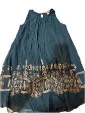 Anthropologie Women's Pallavi Mohan Not So Serious Brenta Beaded Swing Dress 12