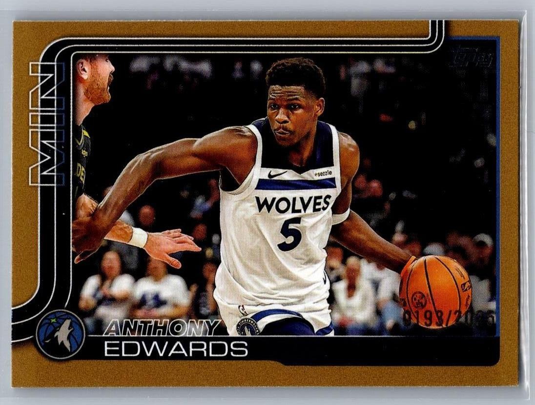 Anthony Edwards 2025-26 Topps #108 Gold /2025