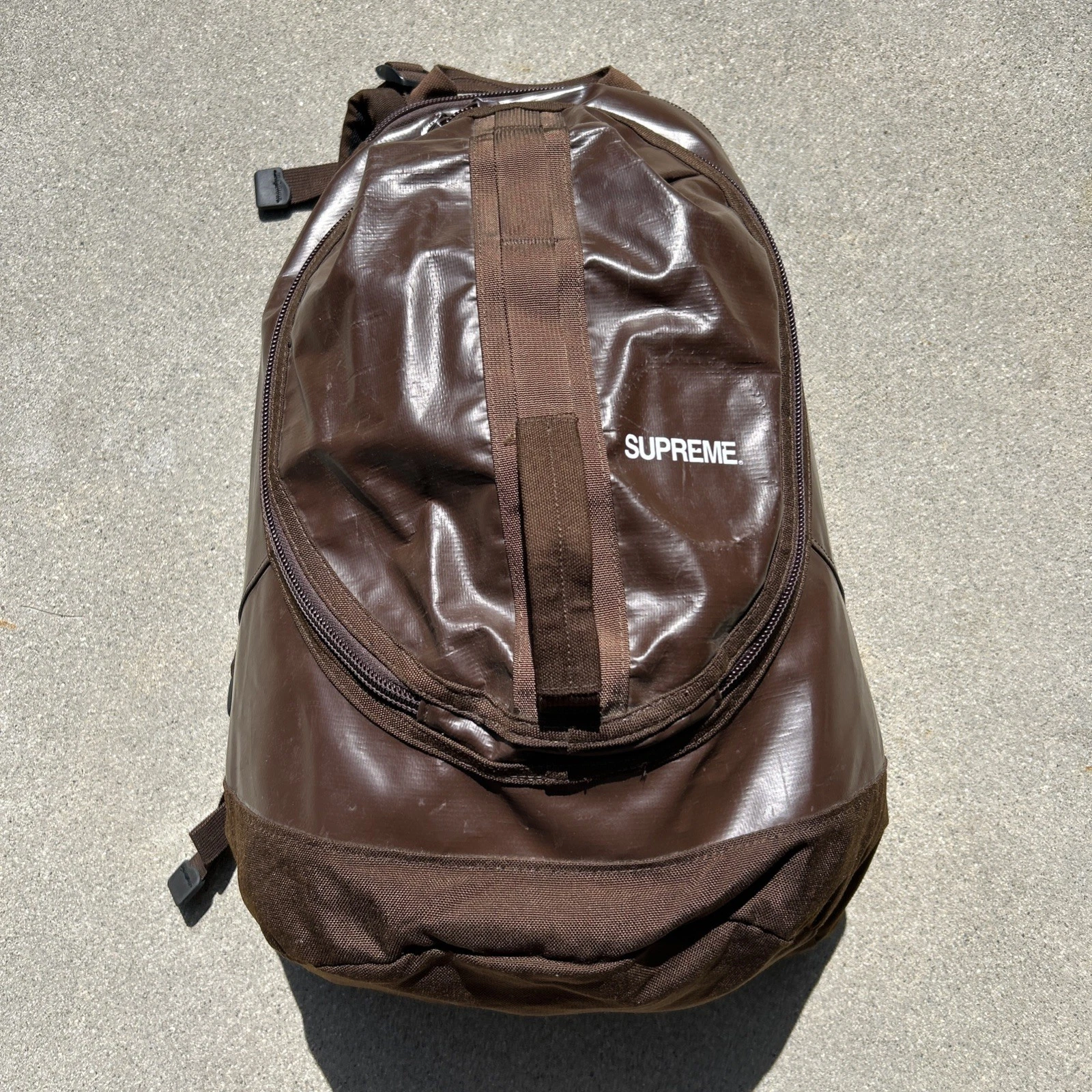 Sac à dos vintage suprême 2002 marron
