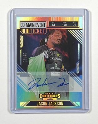 Jason Jackson Auto /35 Co-Main Event Ticket 2025 Panini Contenders PFL #35 MMA