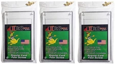 3 Pro Mold 1/4" 4-Screw Recessed Screwdowns Trading Card Holder Regular 3x5 PC11