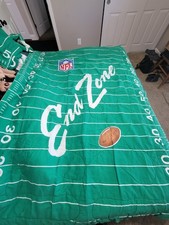 Vintage 80's NFL Endzone Comforter Twin Bed Approx 58x84 Pete Rozelle
