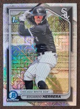 Eduardo Herrera 1st Prospect 2024 Bowman Chrome #BCP-228 Mojo Refractor