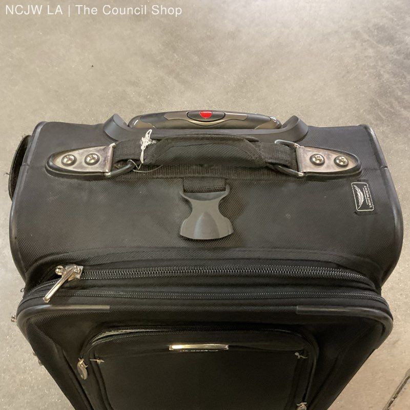 DELSEY Black Two Wheel Carry-On Luggage