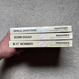 Intellivision Game lot CIB Lot &ndash; B-17 Bomber, Bomb Squad, Space Spartans. WORK!