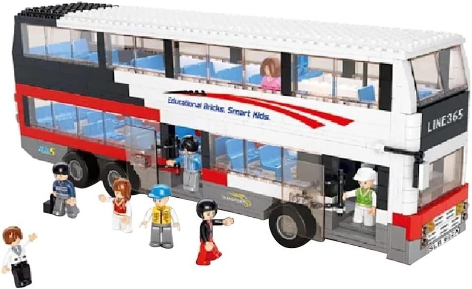 MOC 741pcs Building Block Sluban B0335 Decker Bus School Bus Diy Kids Gift - Image 2 of 4