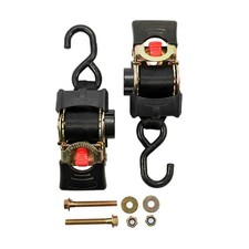 Camco Retractable Boat Trailer Tie Down Straps - 2" Width 5.5' Bolt On