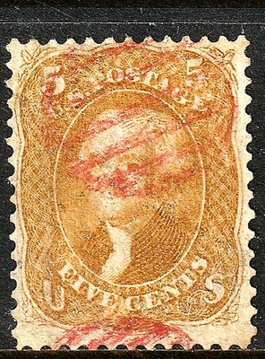 #67 US 5 CENT BUFF JEFFERSON-USED-N/G-FINE-V/F
