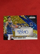 Trayce Jackson-Davis 23-24 Panini Prizm Fast Break GOLD Prizm Auto #FB-TJD /10