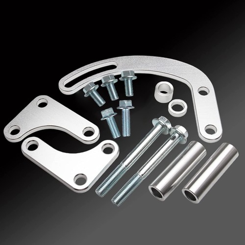For SBC Power Steering Pump Bracket Adjustable Compatible with Chevy 350 Smal...