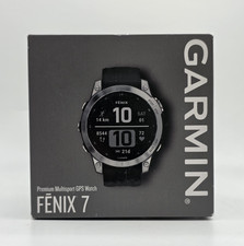 Garmin Fenix 7 Orologio GPS Multifunzione Argento con Cinturino Grafite - Vedi Foto!