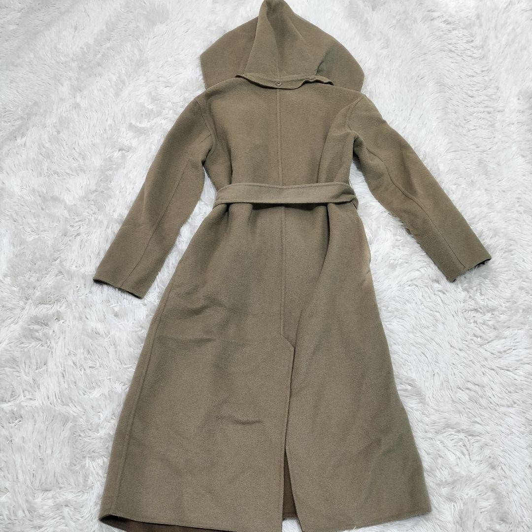 [AMERI] 4WAY REVERSIBLE COAT Beige Brown - image 9