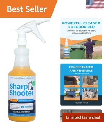 Sharpshooter, Heavy-Duty Trash Can Odor Eliminator & Degreaser, Garbage Surfa...