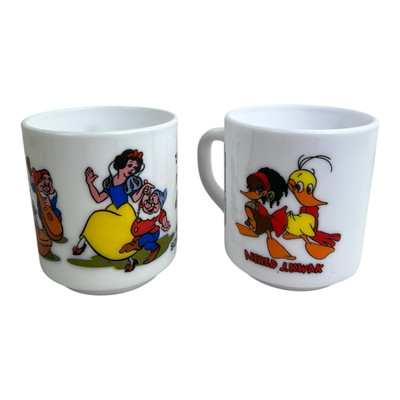 ALFRED J. KWAK Tasse 1987 Schneewittchen Disney Arcopal France VINTAGE