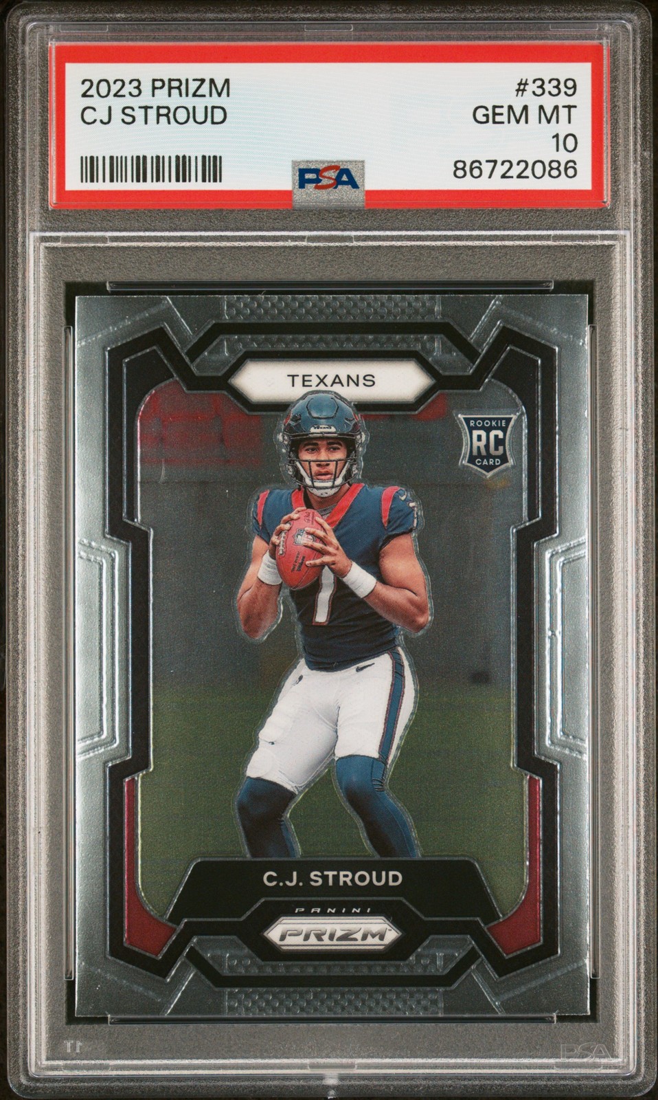2023 Panini Prizm #339 Cj Stroud PSA 10 view 1