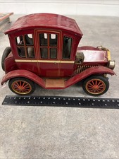 Vintage 1950s Rosko Grand-Pa Model T Battery-Operated Tin Lithograph Toy Car
