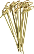 Comfy Package [300 Count] Bamboo Knot Picks - 4.75 Inch Cocktail Picks, Appetize