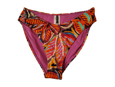NWT BCBG Womens  Swim Bikini Bottom Hipster Floral Multicolor Size Large
