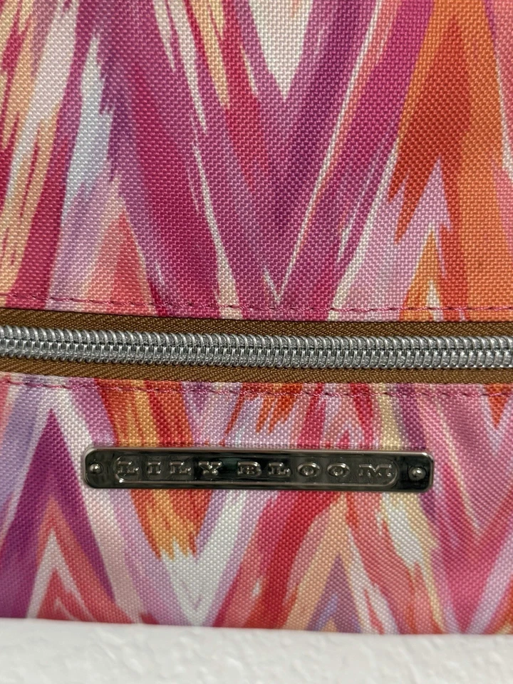 Bolso Bandolera Lily Bloom Para Mujer Doble Cremallera Hipster Rosa Púrpura Foto 4 de 4