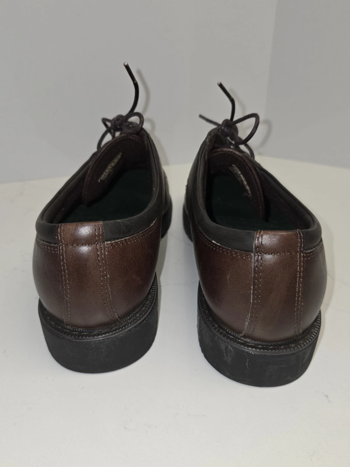 THOM BROWNE Thom McAn scarpe eleganti stringate in pelle marrone da uomo taglia 9 5
