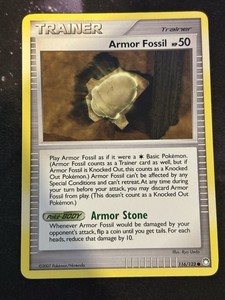 Armor Fossil - 116/123 - Common LP Pokemon Mysterious Treasures
