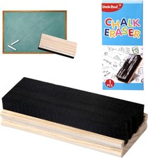 Chalkboard Eraser - Campus Style Pine Wood 1 Count Pack of 1 , 1 Pcs