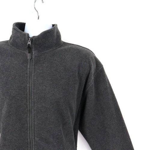Veste polaire homme Croft & Barrow C&B Sport fermeture éclair intégrale taille M gris poly col haut - Photo 5/9