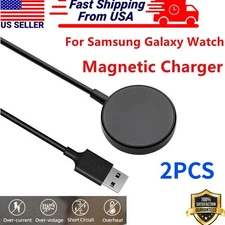 2PC Smart Watch Magnetic Charger For Samsung Galaxy Watch 7/6/5/5 Pro/4/3/Active