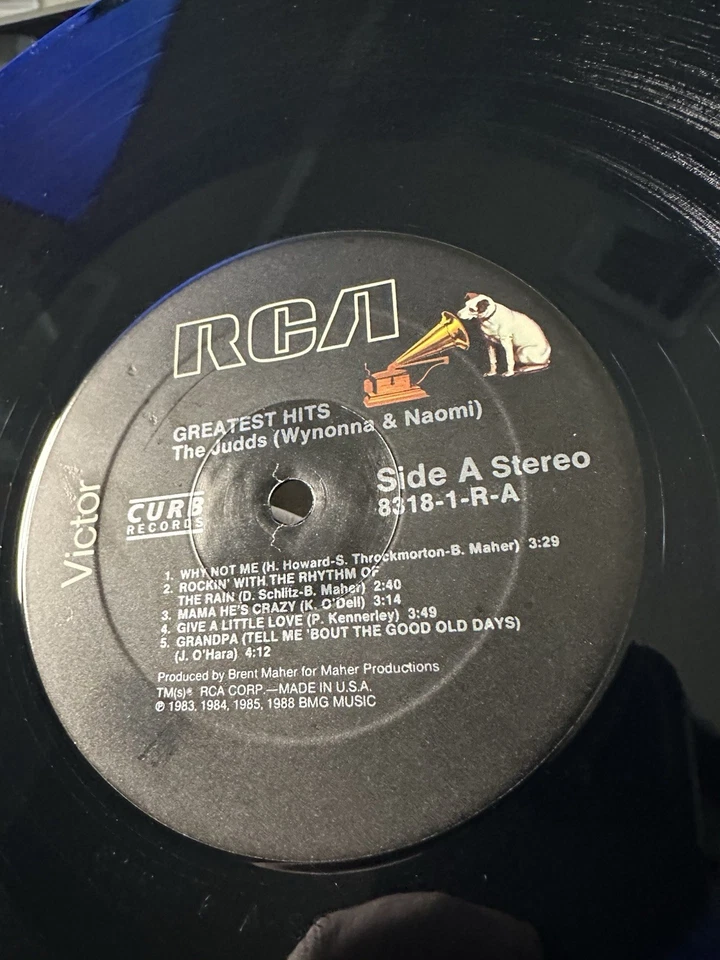 Виниловая пластинка The Judds 1988 RCA Victor 8318-1-R Wynonna Naomi лучшие хиты как новая - Изображение 2 из 4