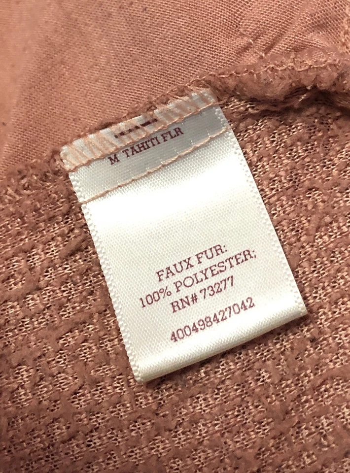 Pullover Sherpa 1/4 Cremallera De Colección Para Mujer TAN Acogedor Suave con Cuello Interior Blanco Talla M  Foto 4 de 4