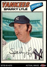 1977 Burger King Yankees #10 Sparky Lyle CYAw 4 - VG/EX