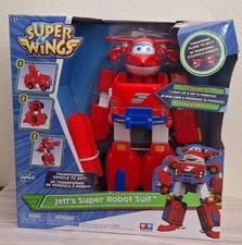 Super Wings Jett Robot Suit 14" Transforming Toy with Jett 