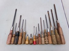 Lot Of 16 Wooden Handled Screwdrivers Vintage