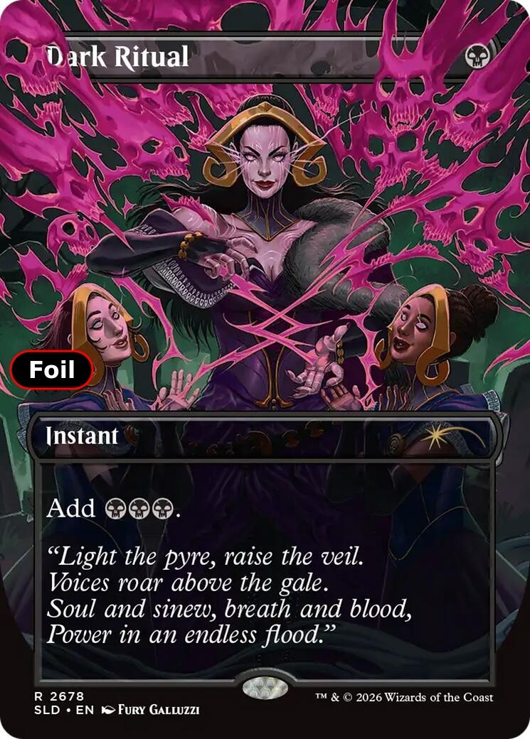 Foil Dark Ritual - 2678 - NM - Secret Lair Drop Series