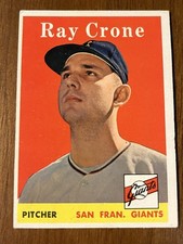 1958 Topps Baseball - Ray Crone #272 with Giants