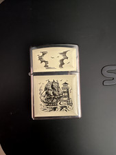 zippo originale Accendino Zippo originale Veliero - Midnight Chrome usato 