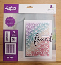 CRAFTERS COMPANION STENCIL SET, ART DECO, NEW