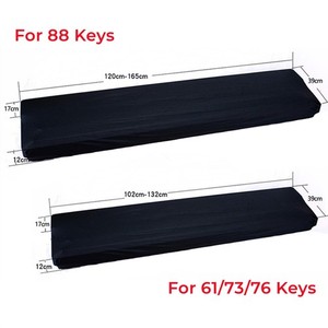 Couverture pour piano Sac de protection Clavier pour piano Spandex Couverture anti-poussière pour piano