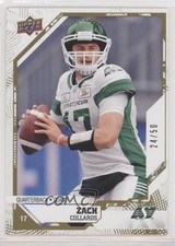 2019 Upper Deck CFL Gold 24/50 Zach Collaros #158 1g43