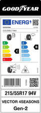 Goodyear Vector 4Seasons Gen-2 215/55 R17 94V AO M+S Ganzjahresreifen