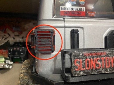 Axial SCX6 1/6 Crawler Rücklichtschutz (Rücklichtabdeckungen) - UK VERKÄUFER