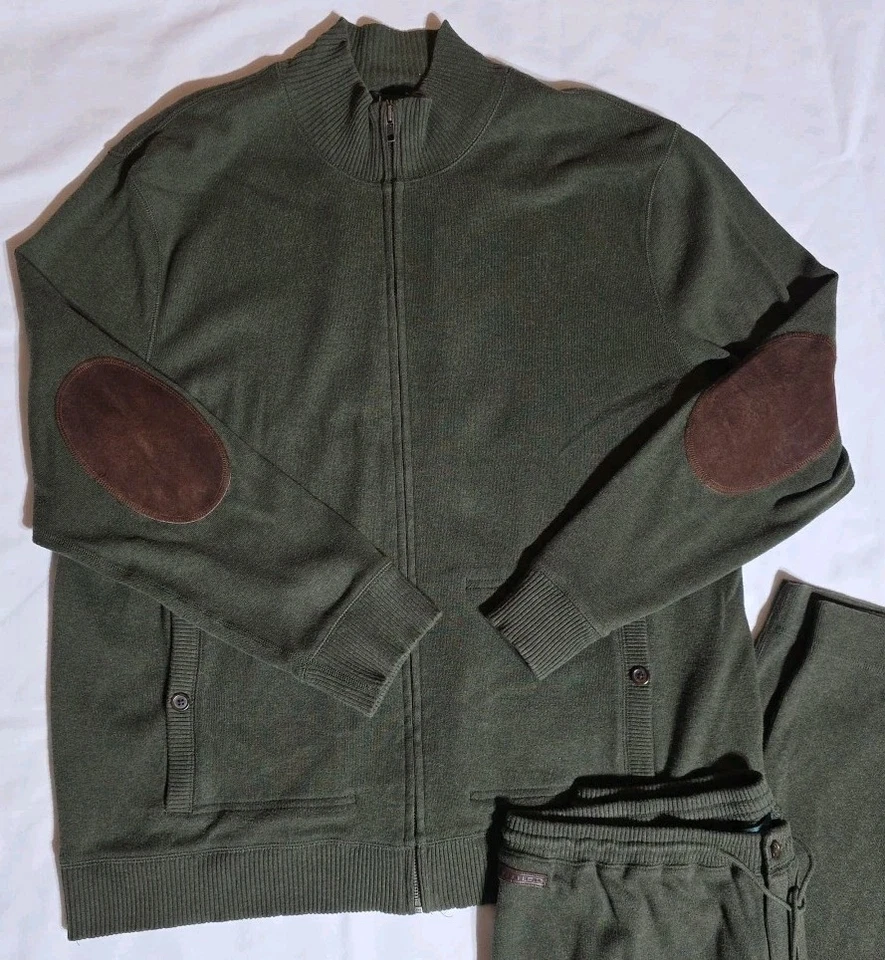 Calça Jaqueta Lauren Ralph Lauren Tracksuit 1 e 2X Verde Atlético Athleisure - Imagem 2 de 4