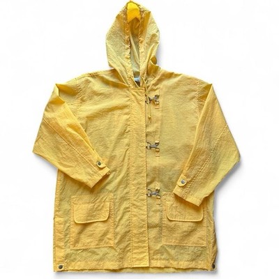 Vintage Jennifer Moore Activewear Women s L Yellow Rain Coat/ Windbreaker